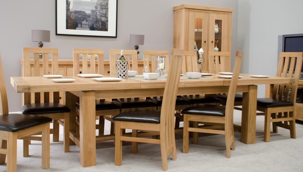 Extending Solid Oak Dining Tables inside