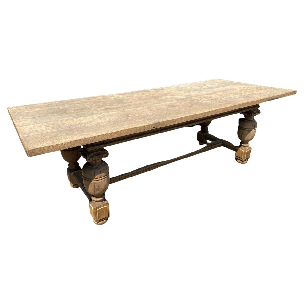 Fantastic Huge French Oak Dining Table For Sale At 1Stdibs with regard to