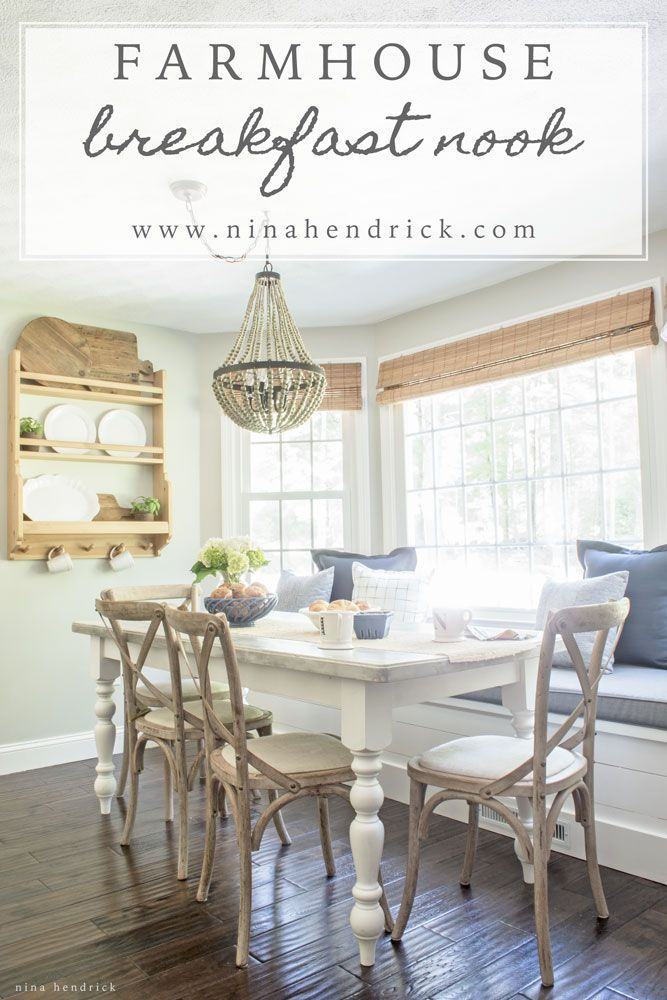 Farmhouse Breakfast Nook Reveal | Create A Cozy Gathering Space In Your ... regarding