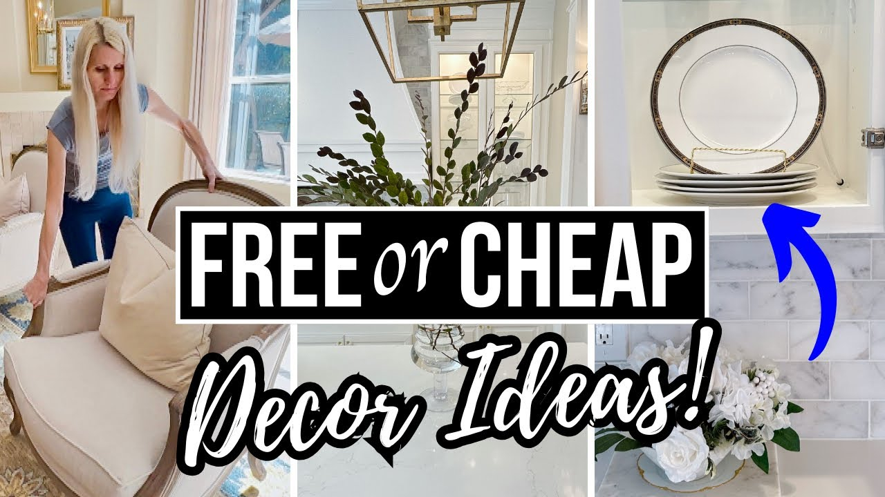 *Free Or Cheap* Home Decorating Ideas! Diy Decor On A Budget - Youtube for Cheap Home Design Ideas