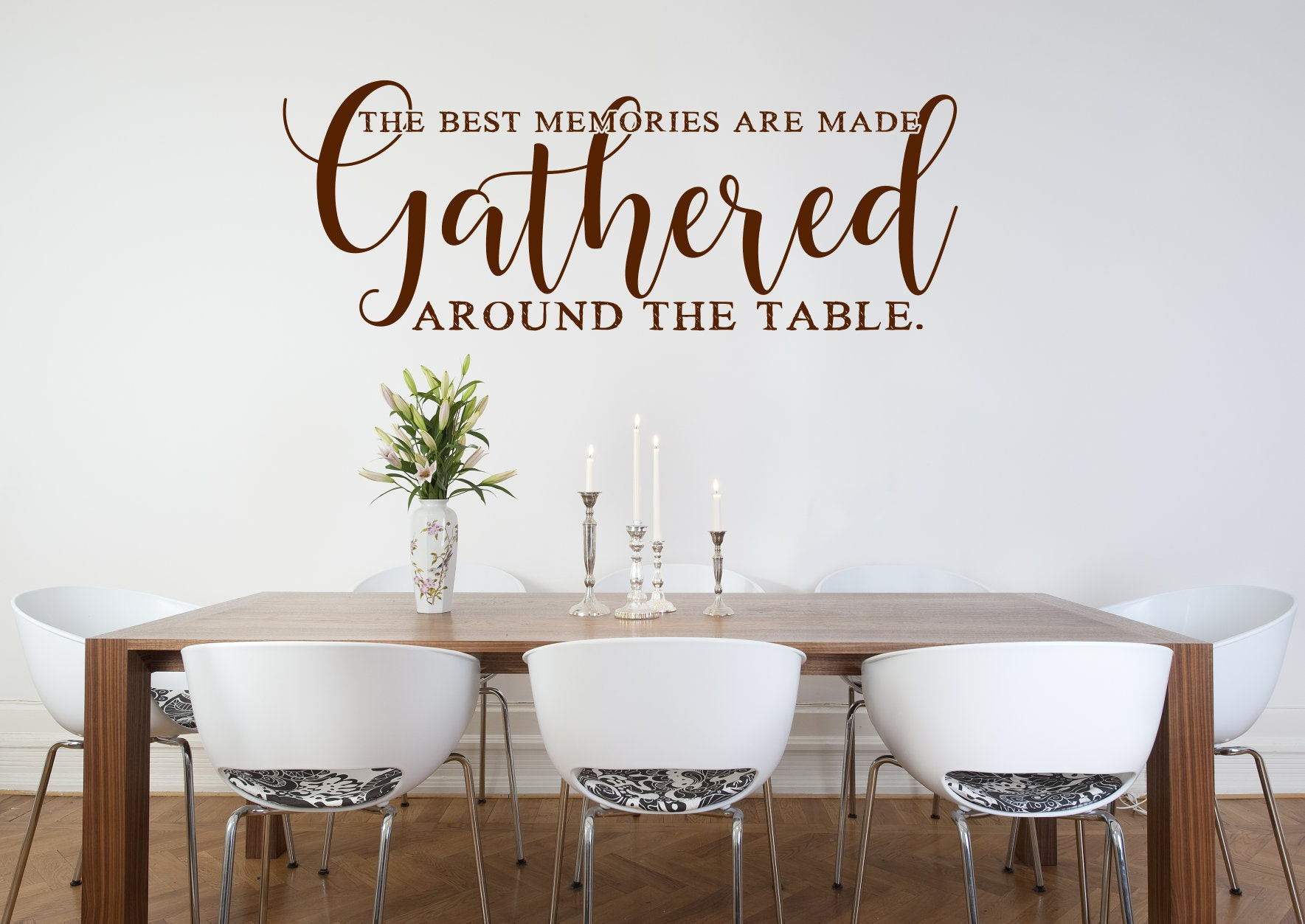 Gather Wall Decal, Gather Sign, Dining Room Decal, Dining Room Wall ... for