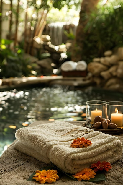 Generate A Captivating Spa Ambiance With Serene Images Showcasing A ... with regard to Crafting a Luxurious Yet Accessible Spa Ambiance