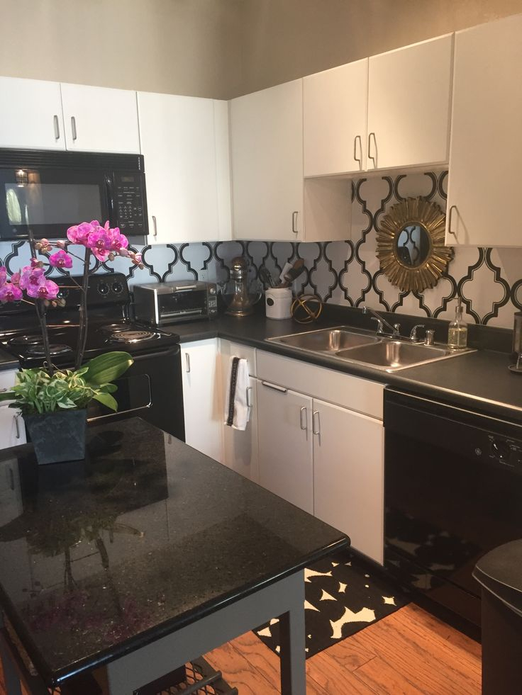 Go From Drab To Fab...in Your Apartment Kitchen! Removable Wallpaper ... with regard to From Drab to Fab Revitalizing Your Kitchen with Modern Wallpaper