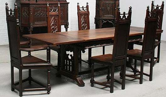 Gothic Dining Room Set intended for The Timeless Appeal of Gothic Dining Room Table Design