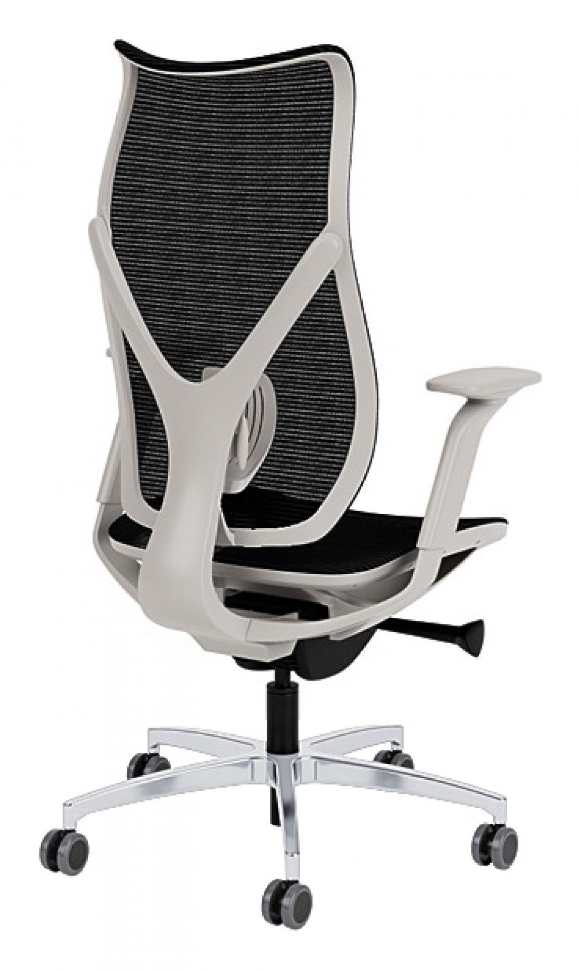 Grey High Back Mesh Office Chair | Onda By Via Seating throughout