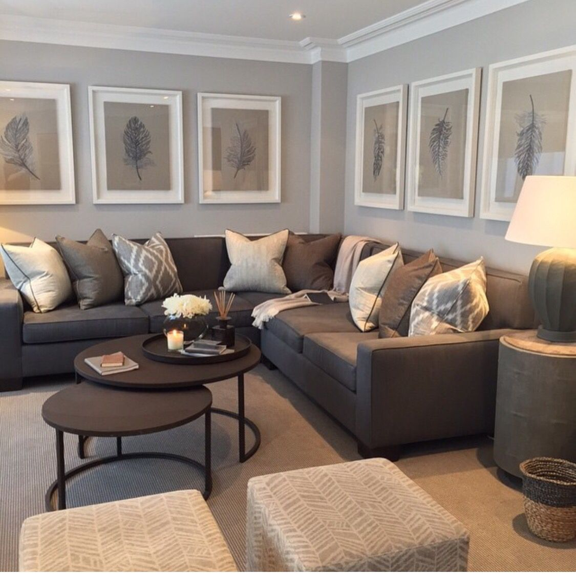 Grey Leather Sofa Living Room Ideas - Image Result For Grey Leather ... in