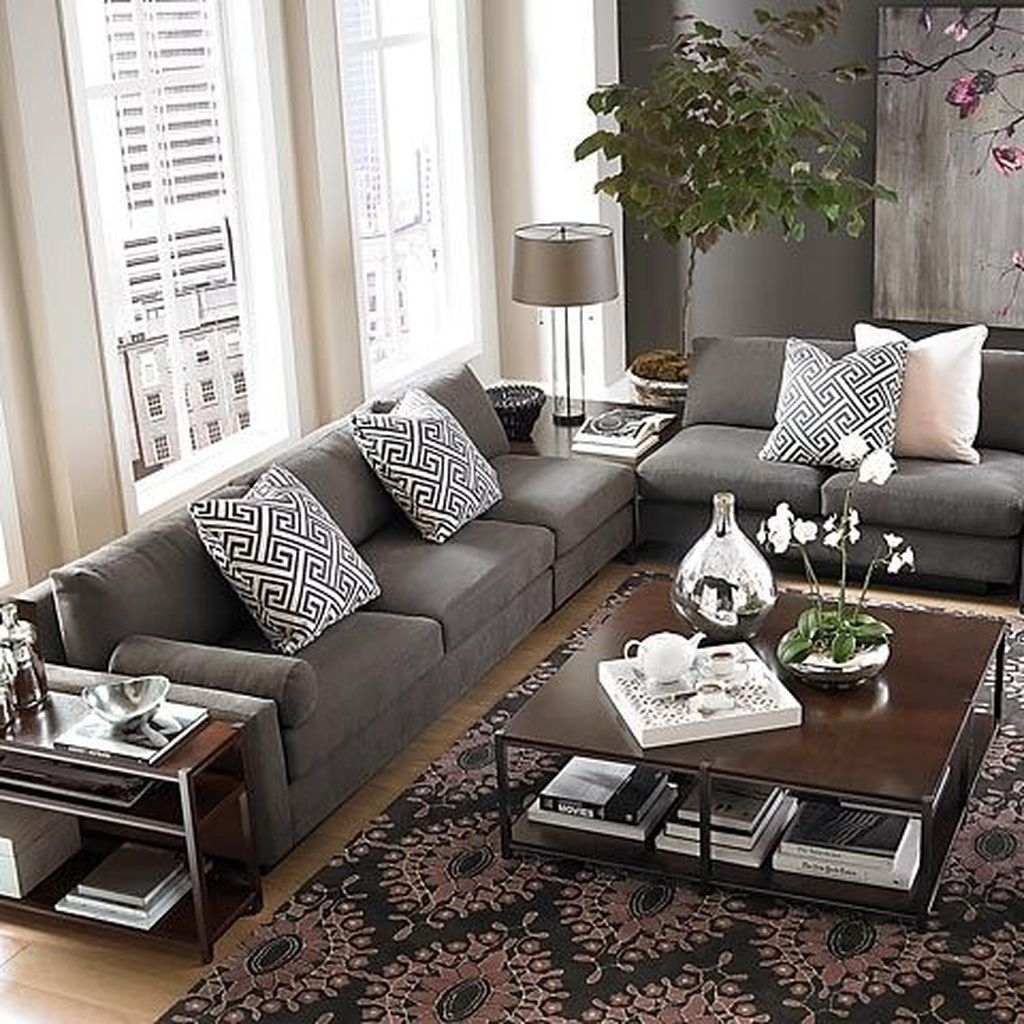 Grey Sectional Living Room Ideas - Foter in How to Make a Gray Sectional Living Room Feel Warm and Inviting