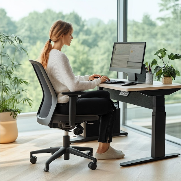 Guide To Adjusting Chair Height And Desk Position For Optimal Comfort ... with regard to Your Guide to Office Chair Adjustments for Optimal Comfort and Health