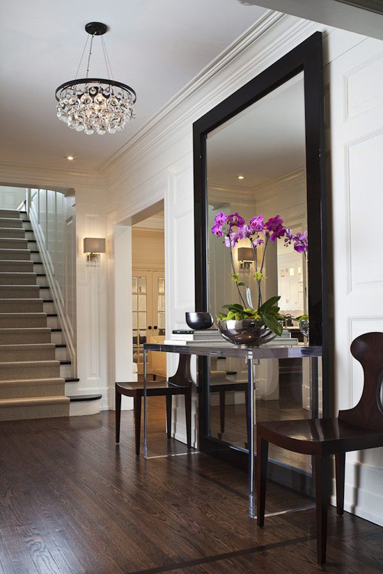 Hallway Decorating Ideas For Your Home From Phil Spencser throughout The Art of the Floor Mirror How to Brighten and Expand Your Living Space