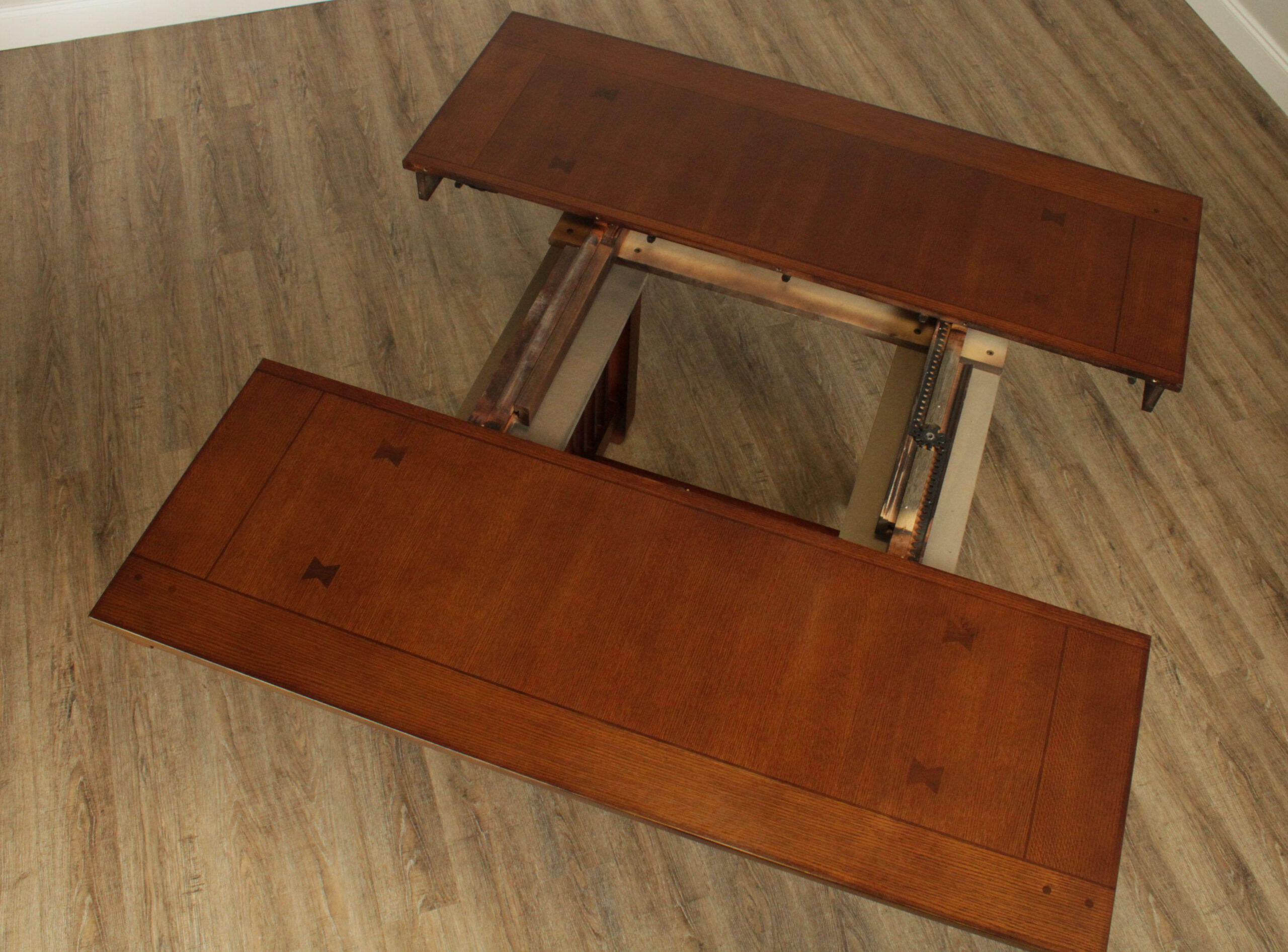 Hamilton &amp;Amp; Spill Mission Oak 60 Inch Square Oak Dining Table | Chairish intended for