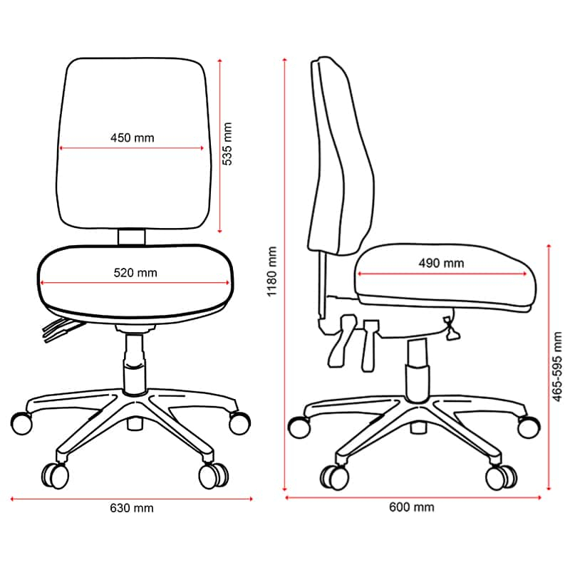 High Back Office Chair Dimensions At Lilian Knopwood Blog intended for