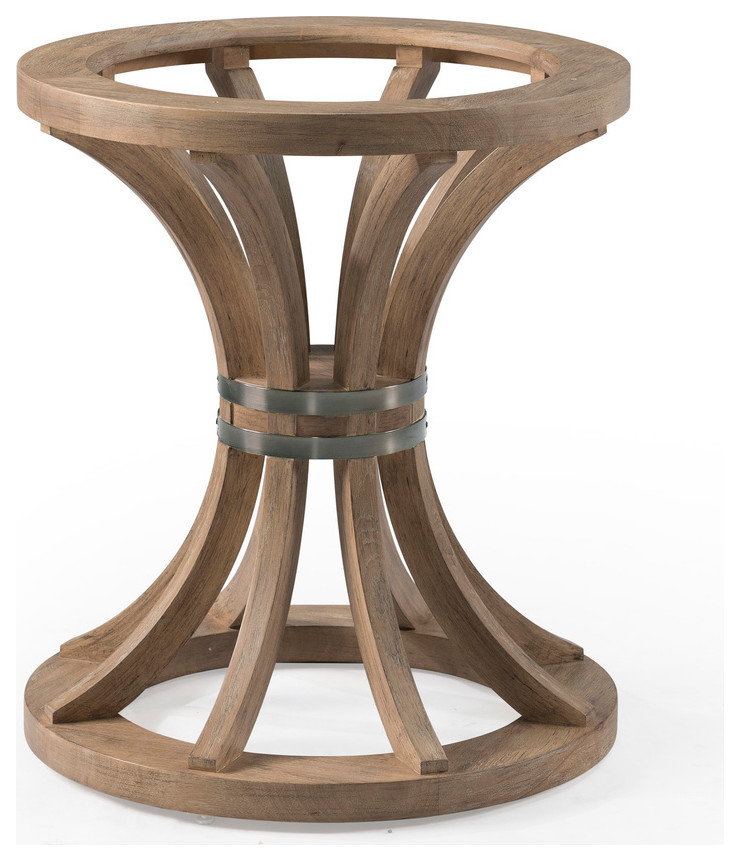 Hourglass Shaped Curved Wood Dining Table Base (Base Only) Mix And ... intended for Finding the Perfect Wood Dining Table Base for Your Home