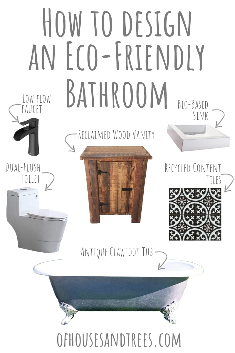 How To Design An Eco-Friendly Bathroom | Of Houses And Trees regarding