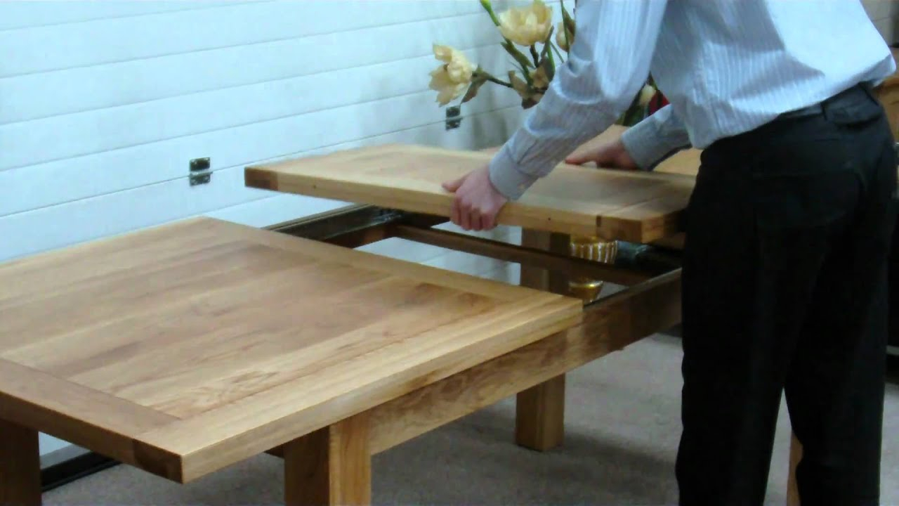 How To Extend A Middle Extension Table With Metal Runners - Youtube in