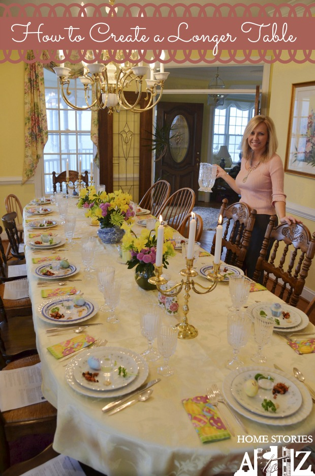 How To Extend Dining Room Table within