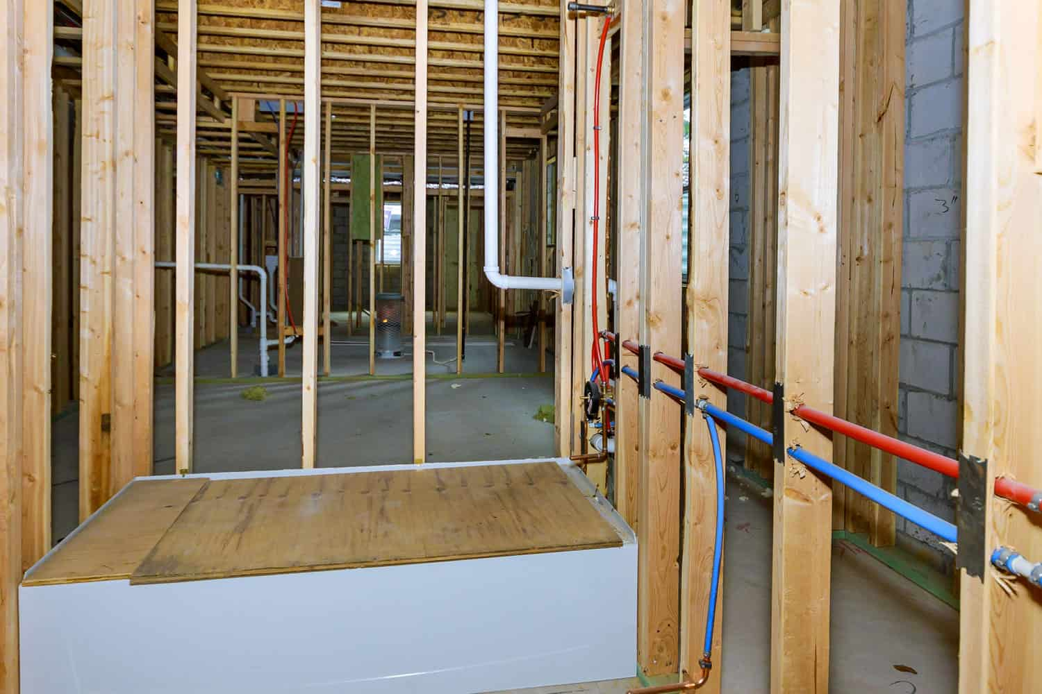 How To Finish A Basement Bathroom With Rough In Plumbing - Uooz.com intended for