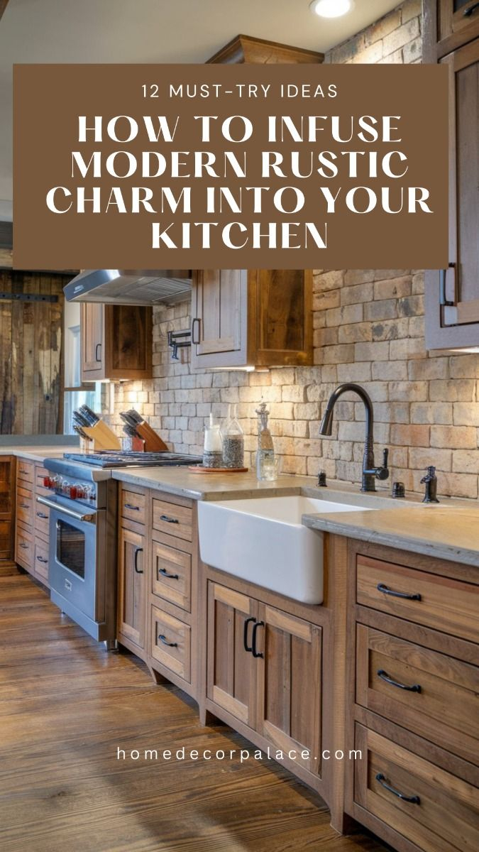 How To Infuse Modern Rustic Charm Into Your Kitchen: 12 Must-Try Ideas ... regarding How to Infuse Your Modern Kitchen with Authentic Vintage Style