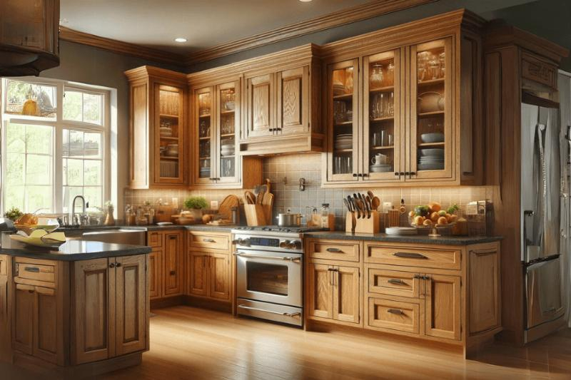 How To Make Oak Kitchen Cabinets Look Modern regarding