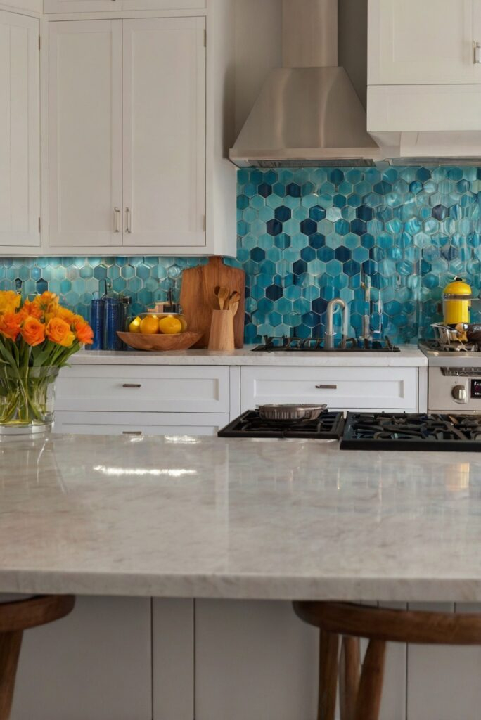 Incorporating Colorful Backsplashes Into Your Kitchen Design - West ... throughout Transform Your Kitchen with These Stunning Backsplash Ideas