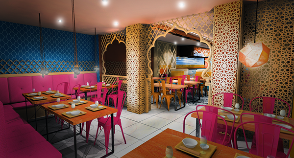 Indian Restaurant Concept Design (London, Haringey) On Behance | Cafe ... intended for Understanding the Nuances of Indian Restaurant Design Trends