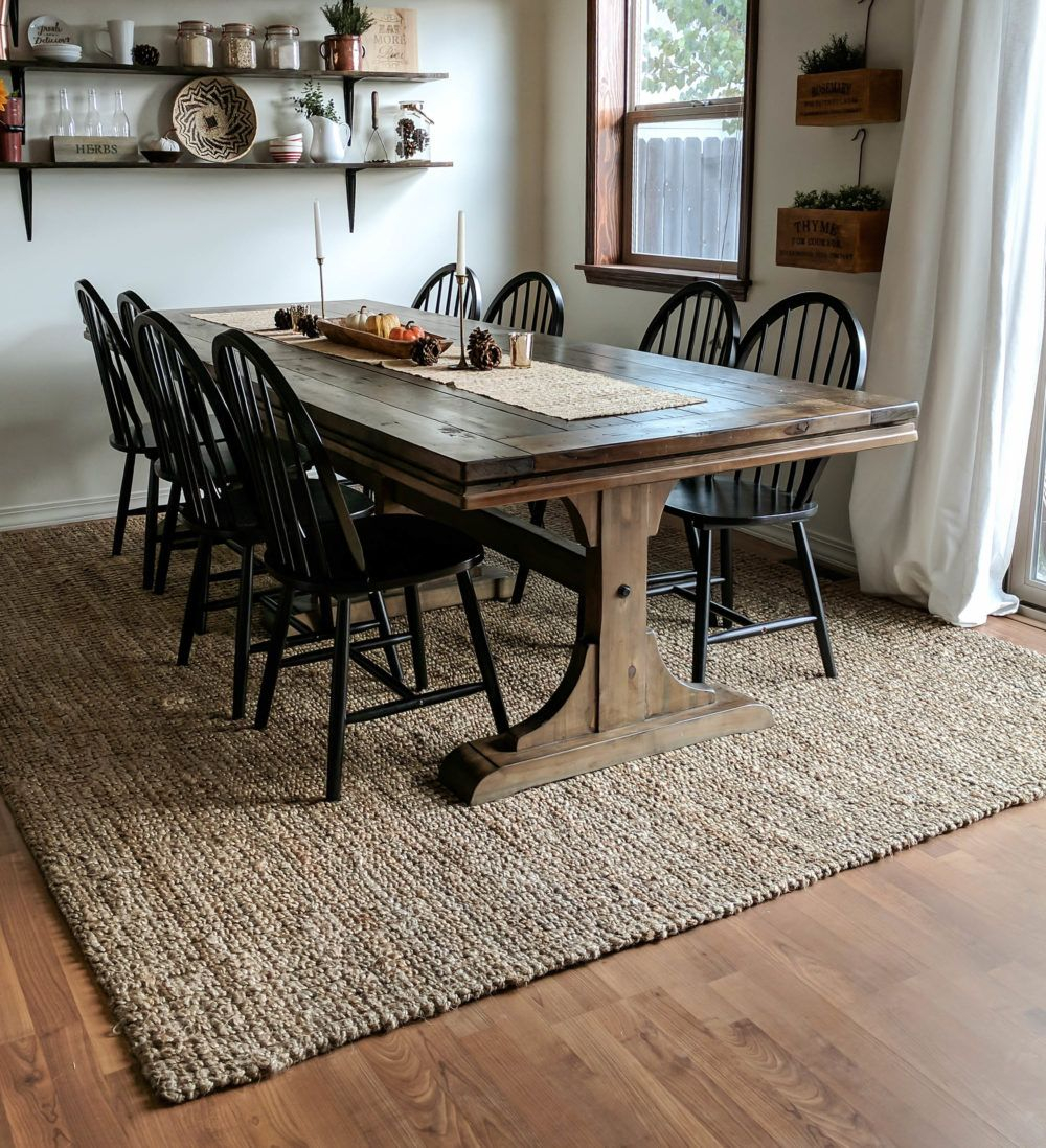 Jute Rug Dining Room regarding