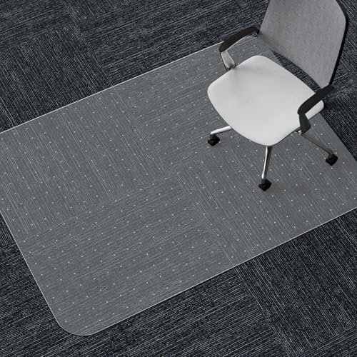 Kalahol Pvc Office Chair Mat For Carpet Floor, 90X120 Cm (3'X4') Non ... regarding