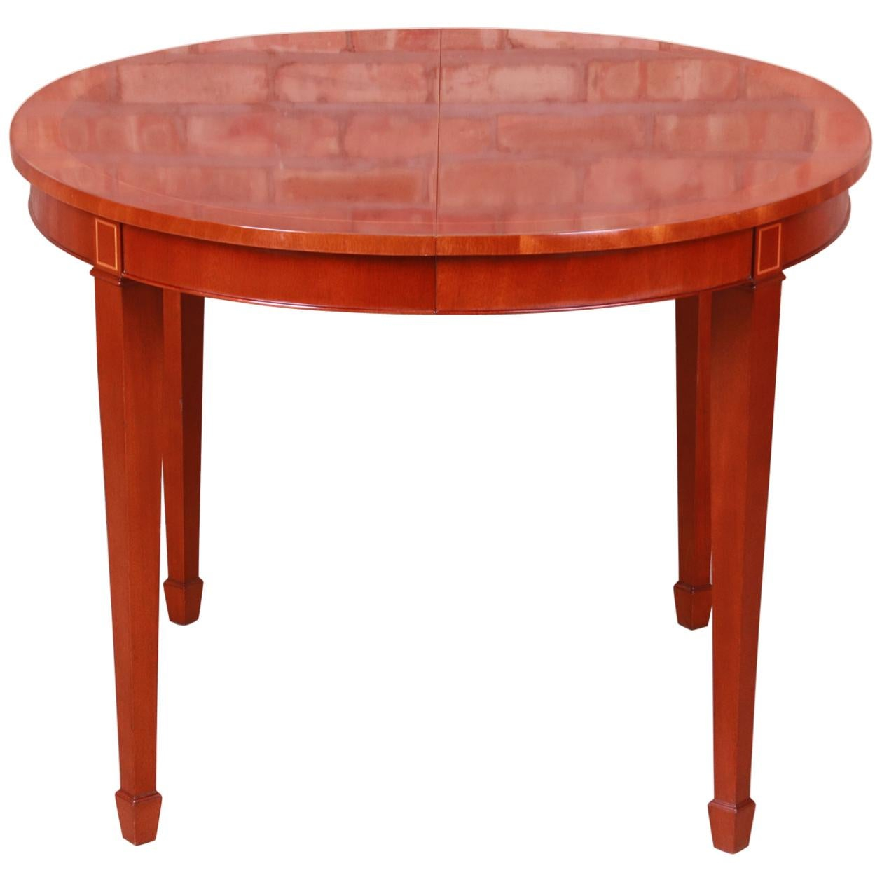 Kindel Petite Walnut Dining Table With Bamboo Form Legs And Parquetry ... throughout Discovering the Perfect Kindel Dining Room Table for Your Home