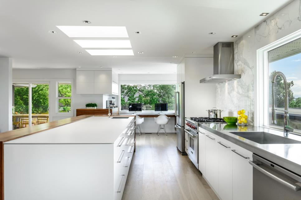 Kitchen Island With Seamless Countertop | Hgtv throughout