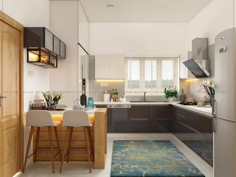 L Shaped Kitchen Design From Lira Kitchen for
