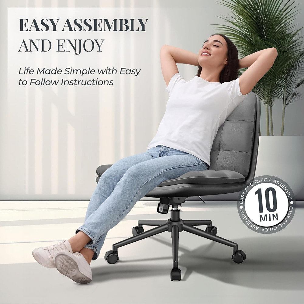 Latitude Run® Criss Cross Desk Chair For Cross Legged Sitting, Easy To ... within Ergonomic Secrets to Sitting Cross-Legged Comfortably All Day