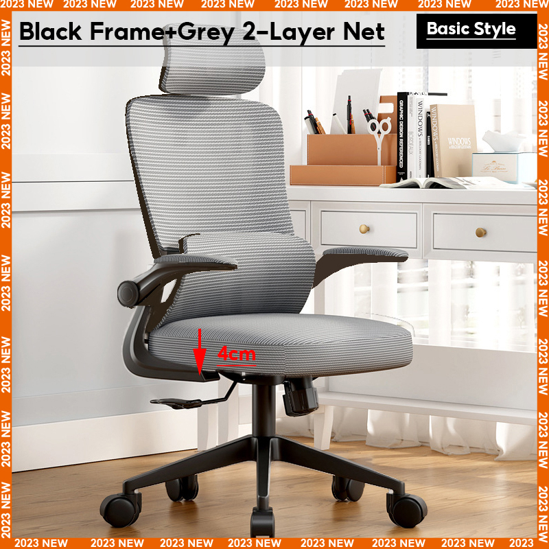 Leshu Office Chair Ergonomic Mesh Office Chair Comfort For Work 8 Hours ... within