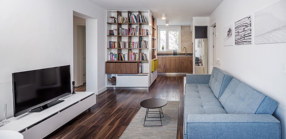Light And Charming Decor In A Compact 1-Bedroom Apartment with 1 Bedroom Apartment Interior Design Ideas