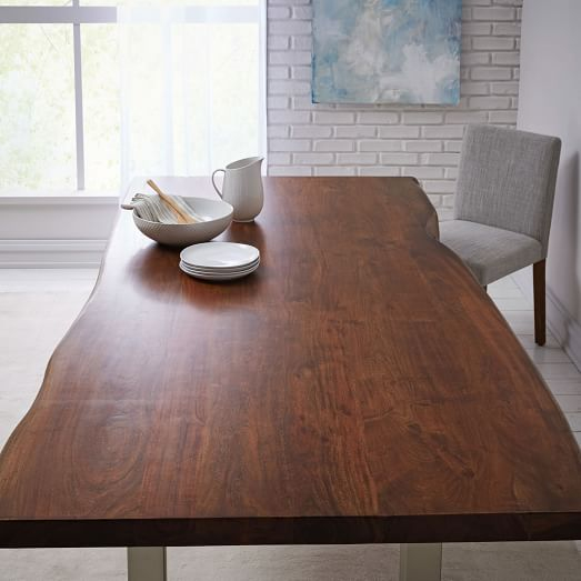 Live Edge Wood Dining Table | West Elm within From Forest to Table The Journey of a Live Edge Dining Experience