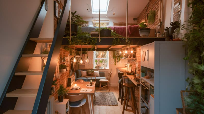 Living Large In A Small Space, Small Cozy Two-Level Apartment With ... in