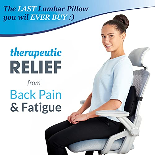 Lumbar Support Pillow For Office Chair - Lower Back Support Posture ... intended for