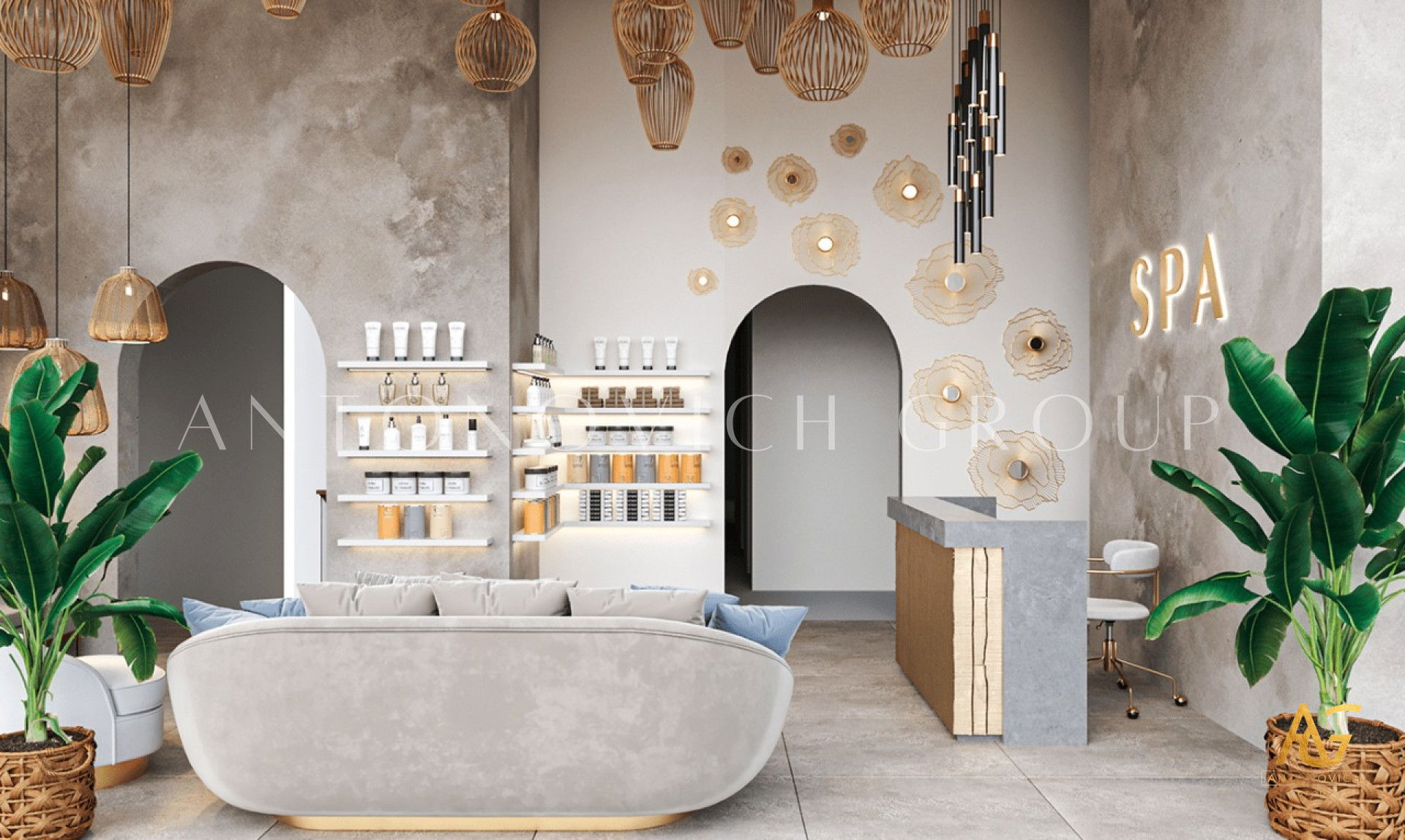 Luxurious Ambience Spa Interior Design for