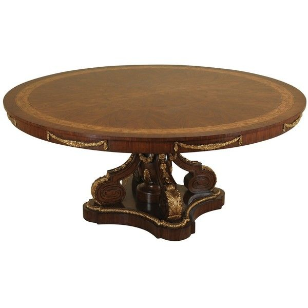 Maitland-Smith Fountainebleau Finished Dining Table ($5,288) Liked On ... intended for Exploring the Design Principles Behind Maitland Smith Dining Tables