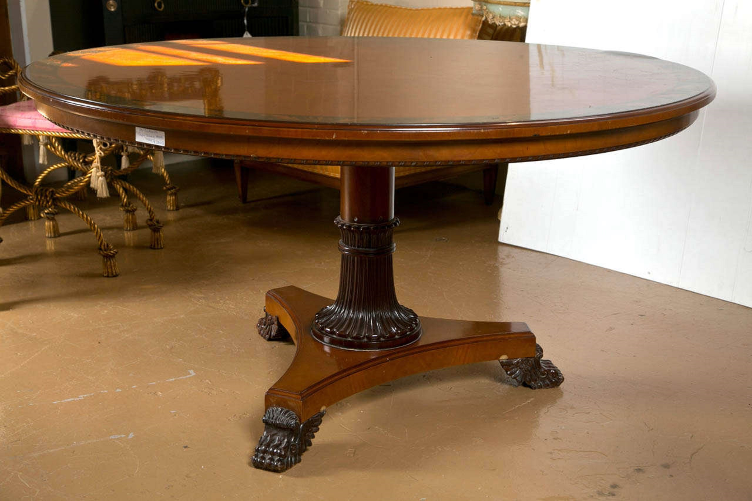 Maitland Smith Style Circular Dining Table | Chairish in Exploring the Design Principles Behind Maitland Smith Dining Tables