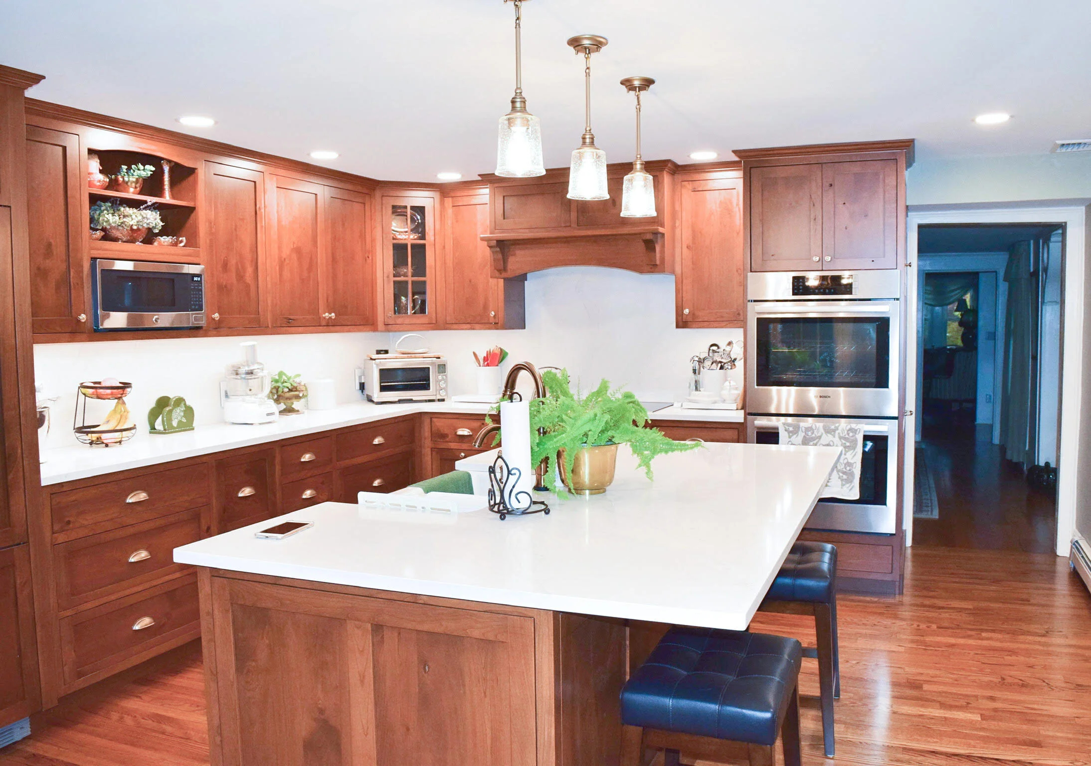 Maple Kitchen Cabinets With White Countertops: A Beautiful Combination ... within