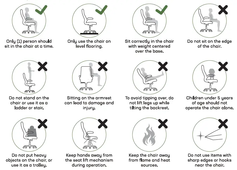 Marsail Msoc4 Office Chair Instruction Manual in