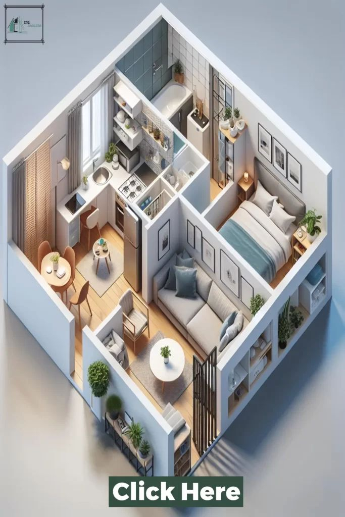 Maximizing Space: Creative 500 Sq Ft Studio Apartment Layout Ideas In ... pertaining to