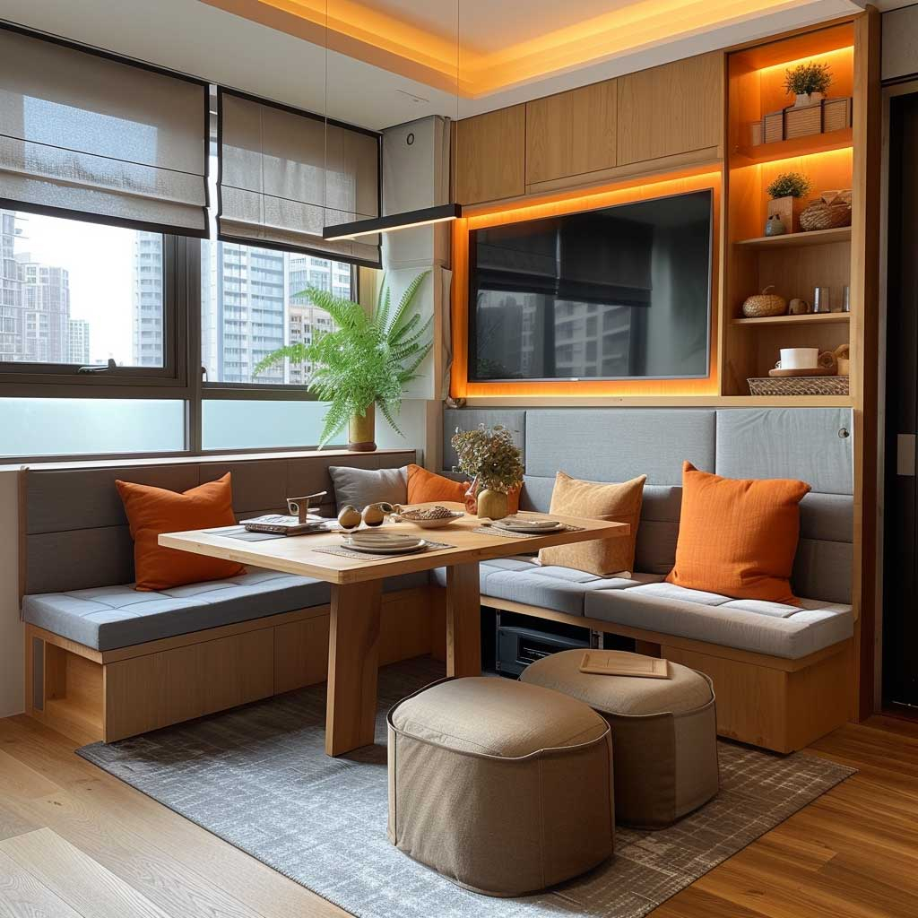 Maximizing Space In Your Small Living Room With A Dining Table • Artfasad inside
