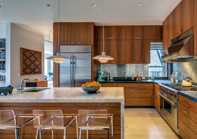 Mid-Century Modern Kitchens: 12 Key Design Elements | Houzz Nz within The Art of Modern Kitchens Understanding Key Design Elements