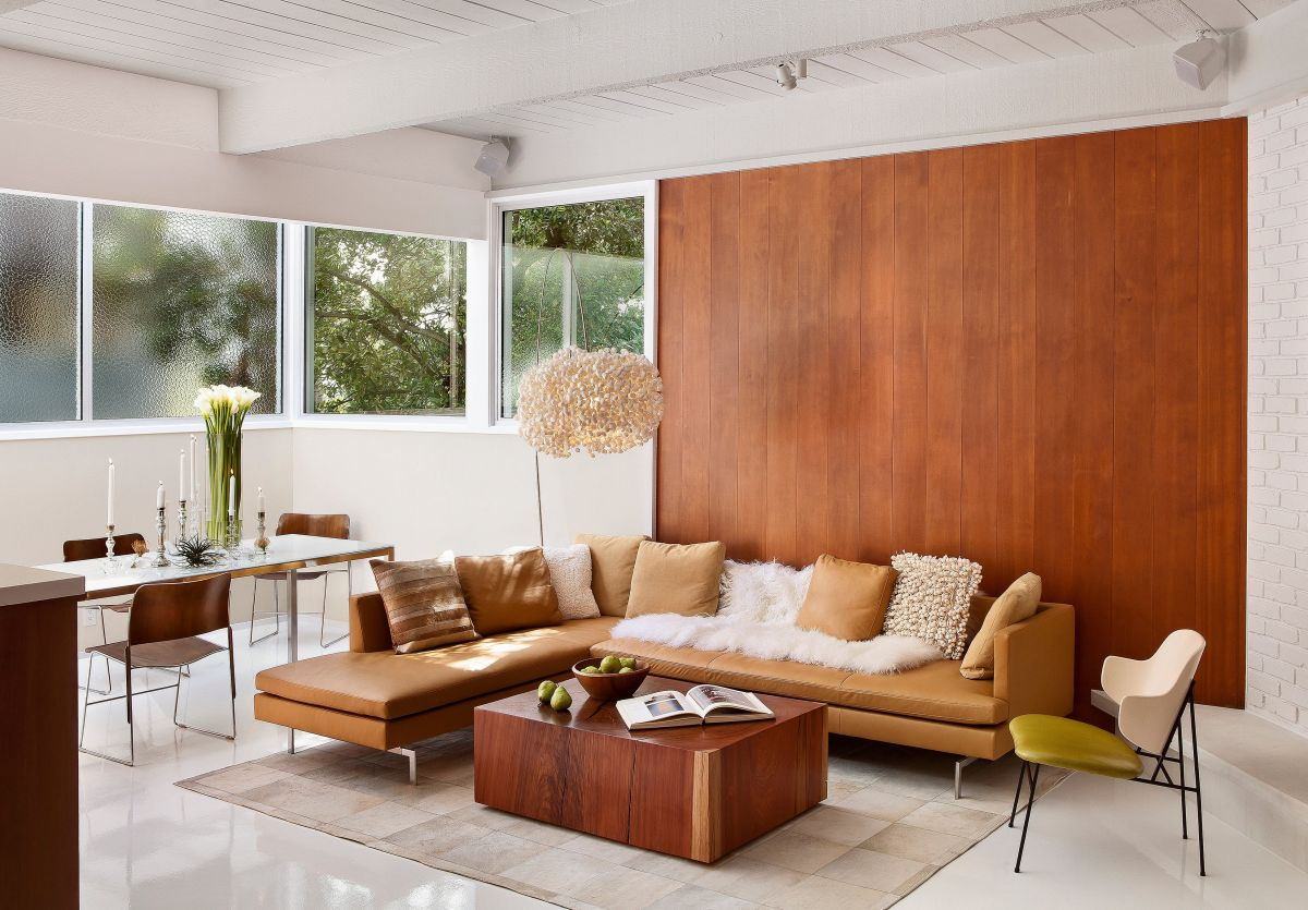 Mid Century Modern Leather Sofa Set | Baci Living Room in Mastering the Mid-Century Look with a Camel Leather Sofa in Your Living Room