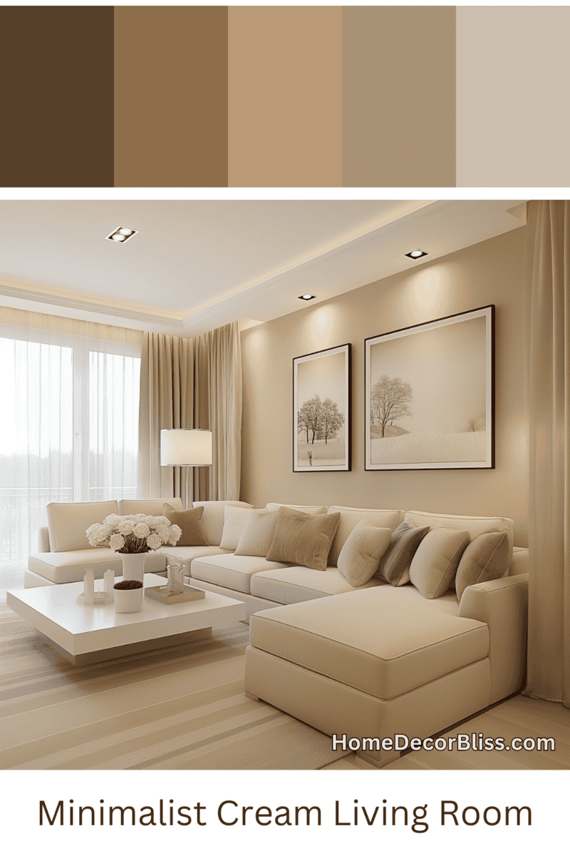 Transform Your Living Room with These Inspiring Cream Color Palettes