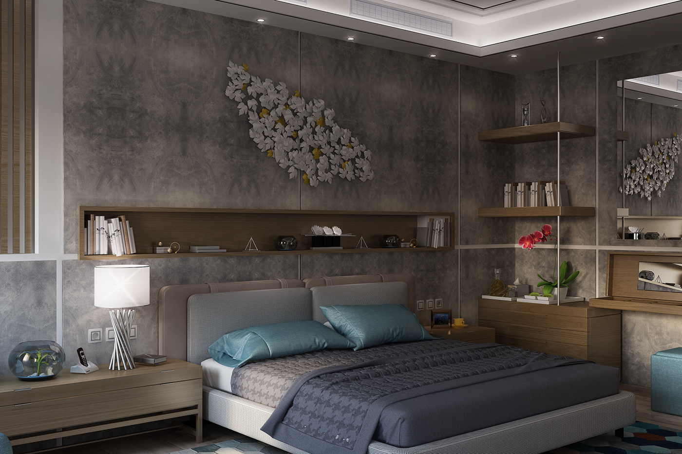 Modern Adult Bedroom On Behance for From Cluttered to Calm Designing Your Ideal Adult Bedroom