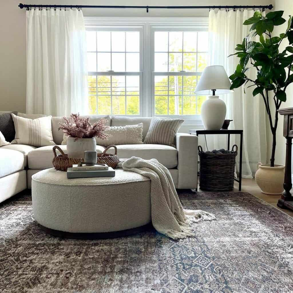 Modern, Airy Living Room With White Accents - Soul &amp;Amp; Lane for Achieving a Bright and Airy Feel with White Wood Living Room Furniture