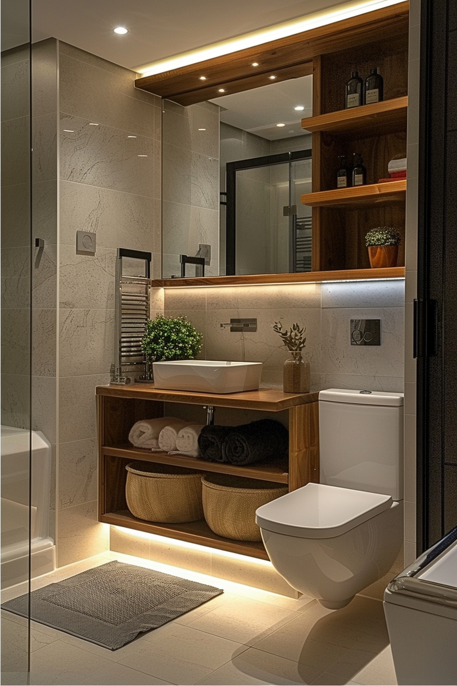 Modern Bathroom Design For Small Spaces: Maximizing Function And Style ... throughout