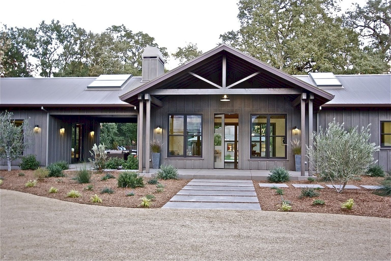 Modern Farmhouse Exterior Designs (25) - Insidecorate.com | Ranch Style ... pertaining to Ranch House Design Ideas