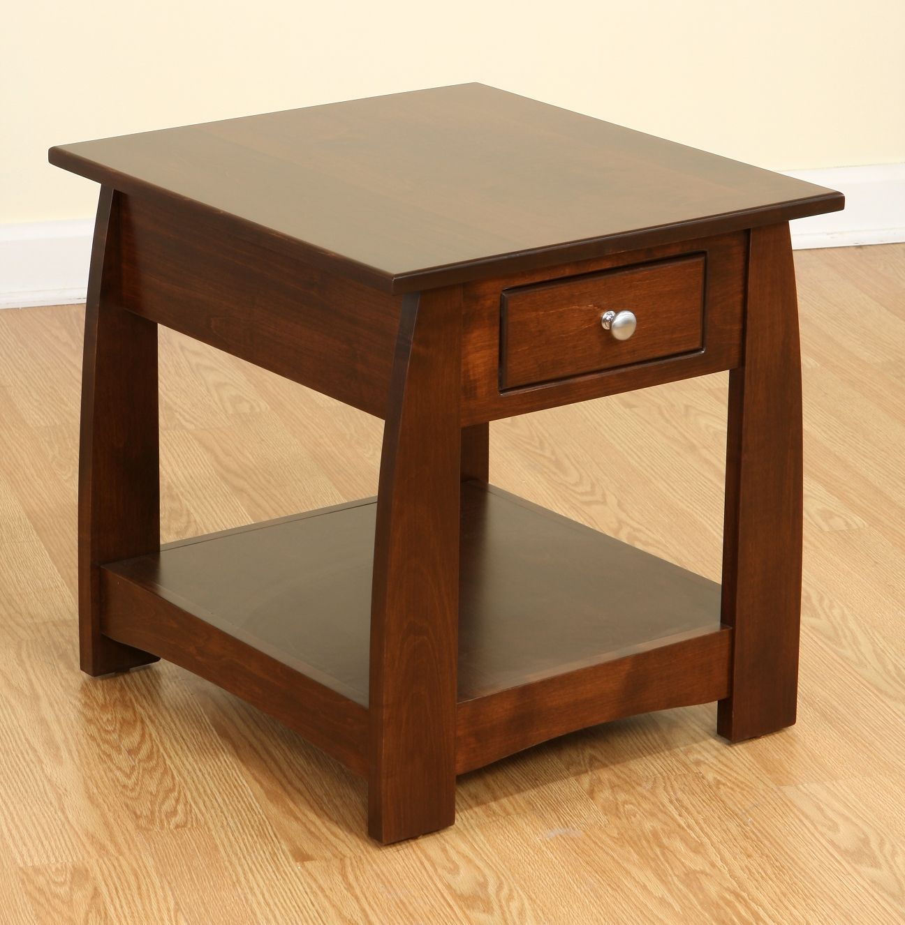Modern Furniture : Sonoma Solid Cherry Wood End Table Amish Furniture ... throughout A Guide to Selecting and Caring for Cherry Wood End Tables in Your Living Room